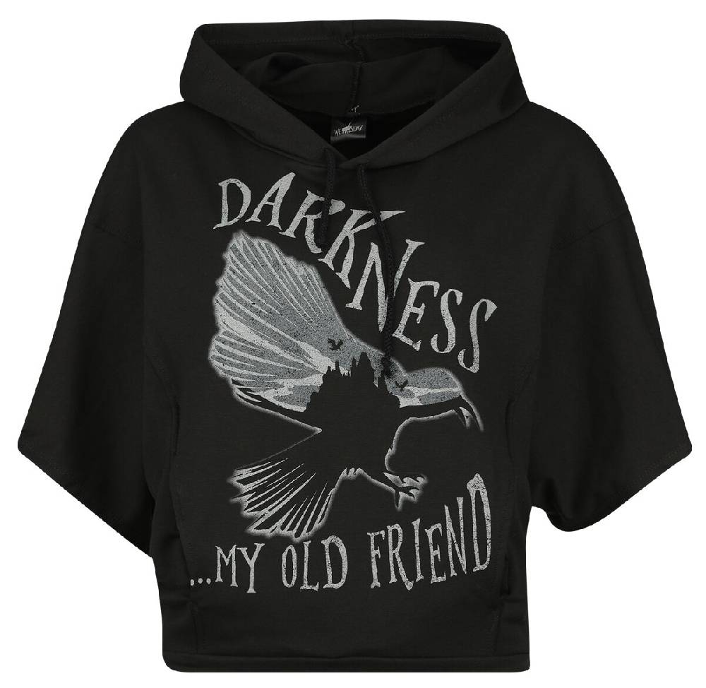 EMP "Darkness My Old Friend" Kapuzenpullover schwarz von Wednesday Nur noch ein Tag übrig