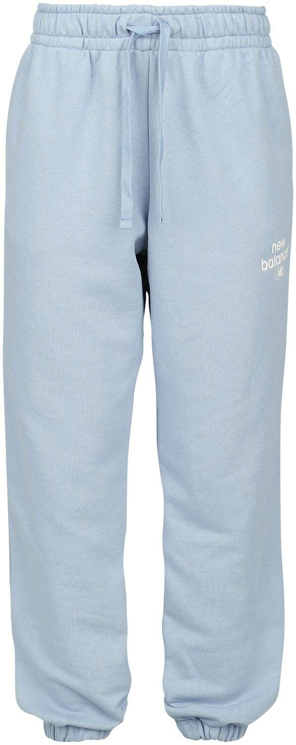 EMP "NB Essentials Graphic Fleece Pant" Trainingshose blau von New Balance Clearance-Verkauf