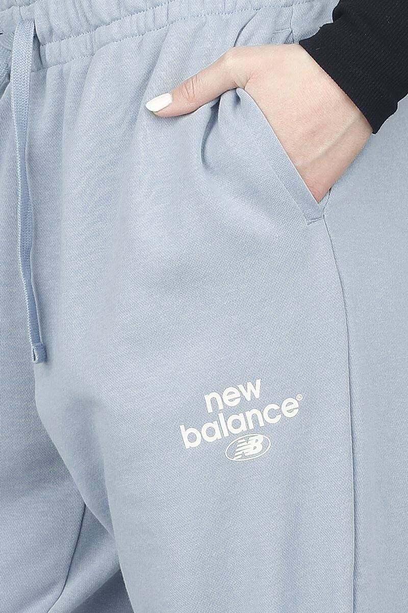 EMP "NB Essentials Graphic Fleece Pant" Trainingshose blau von New Balance Clearance-Verkauf