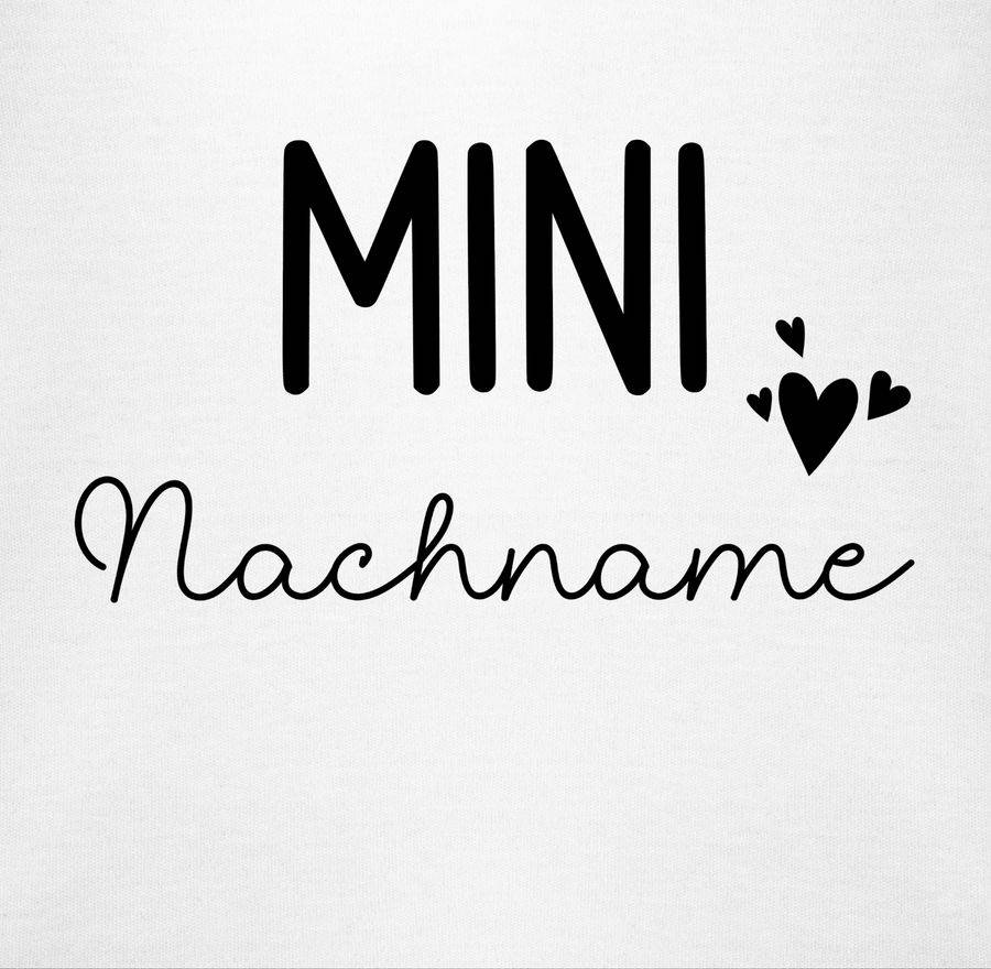 Shirtracer Mini Nachname Schwangerschaft verkünden Geschenk Geburt Baby: Tshirt Gym Bag Shirtracer Exklusive Angebote