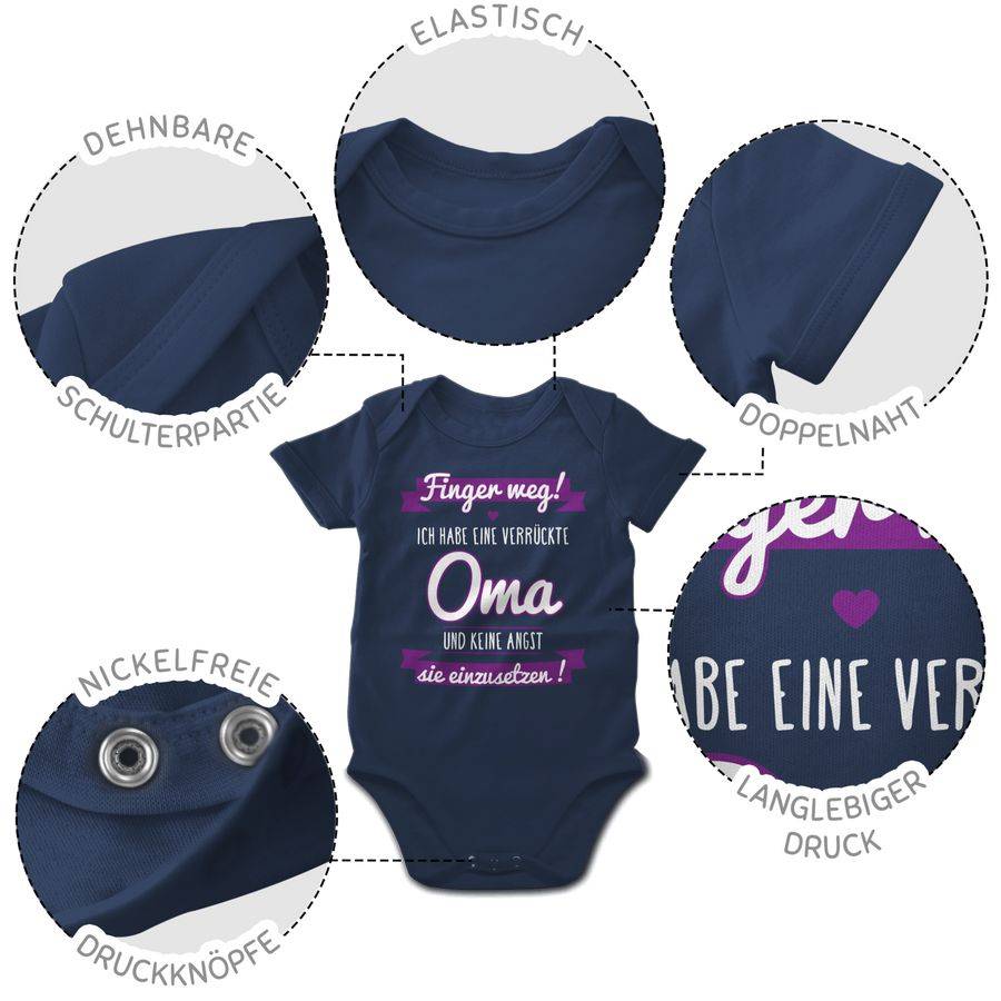 Shirtracer Ich habe eine verrückte Oma Lila Shirts & Mehr Shirtracer Große Rabatte