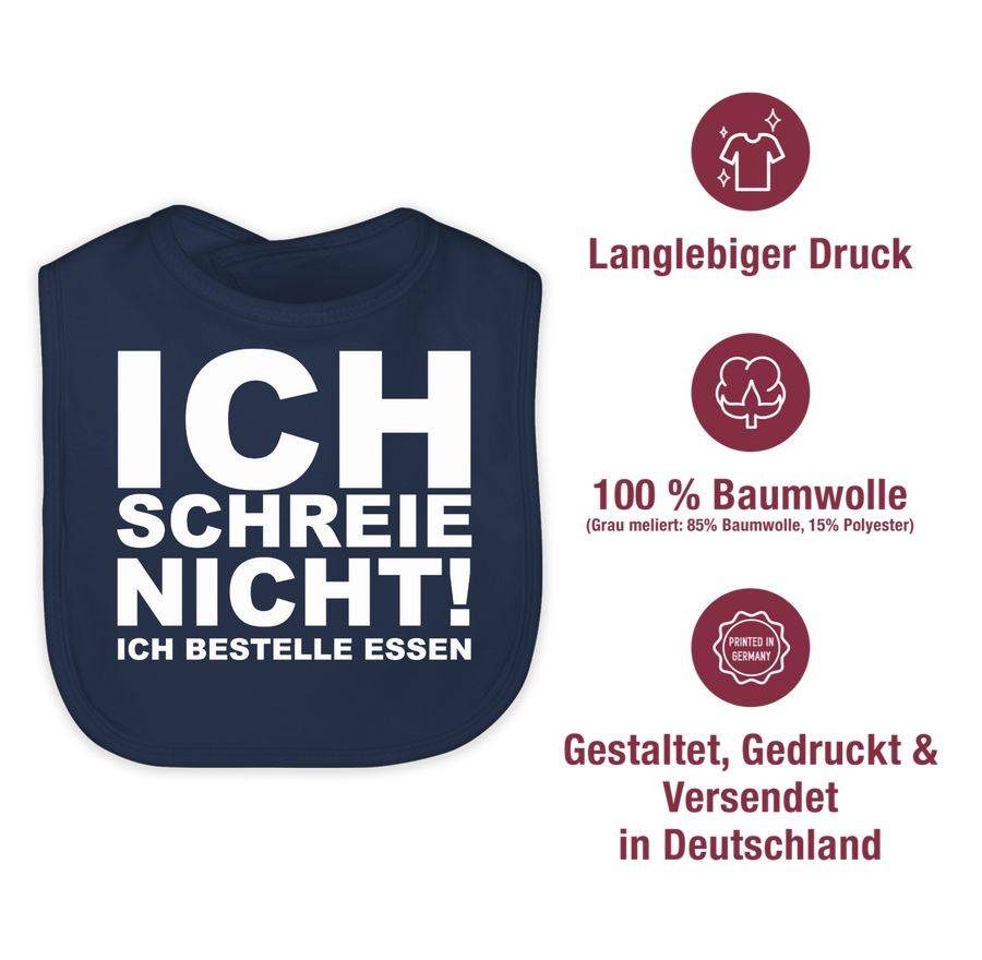 Shirtracer Ich schreie nicht, ich bestelle Essen!: T-Shirt Rucksack Shirtracer Saisonale Angebote