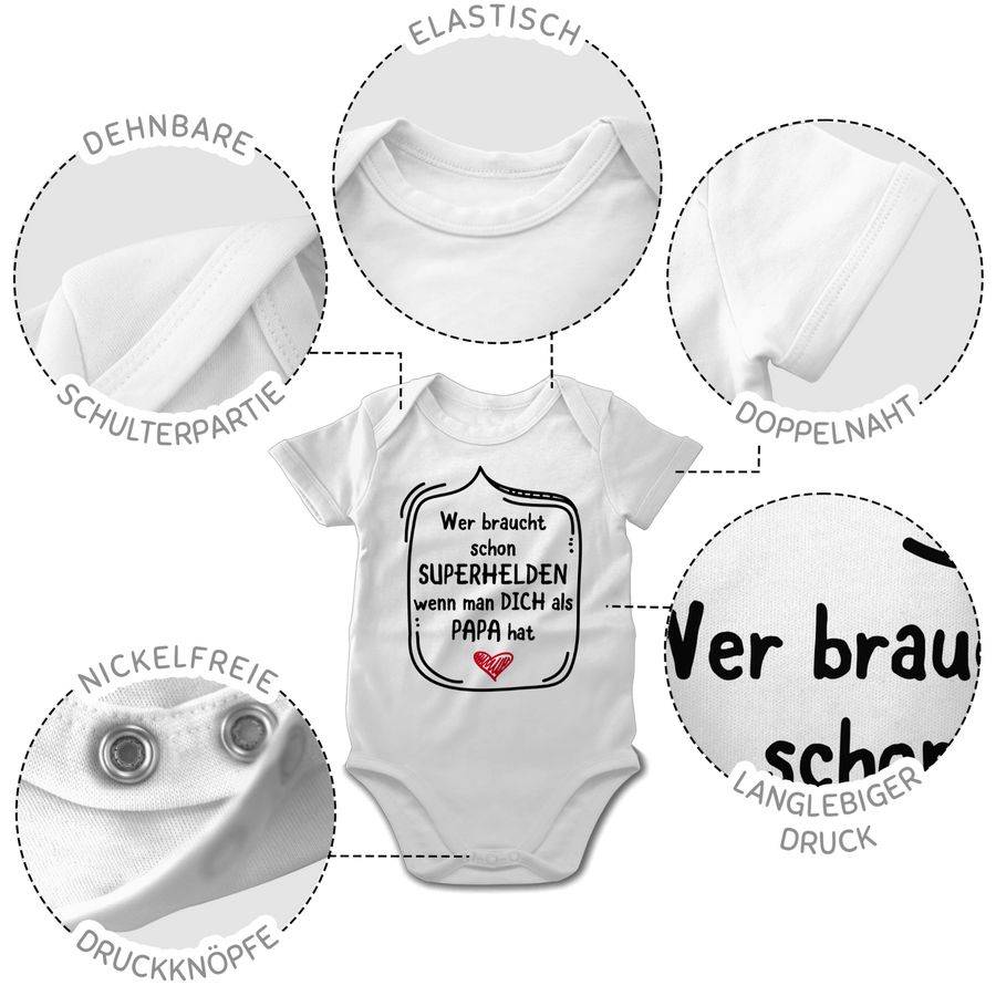 Shirtracer Wer braucht schon Superhelden wenn man dich als Papa hat Shirts & Mehr Shirtracer Letzte 2 Tage