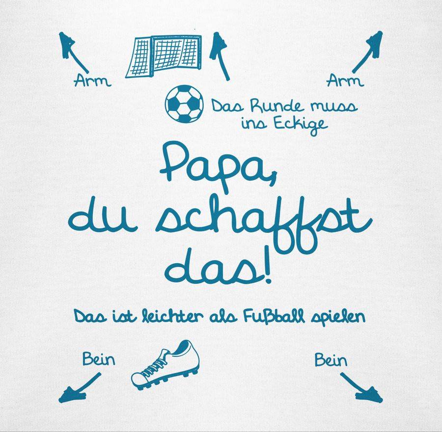 Shirtracer Papa du schaffst das Fußball Junge: T-Shirt Gym Bag Shirtracer Bis zu 50% Rabatt