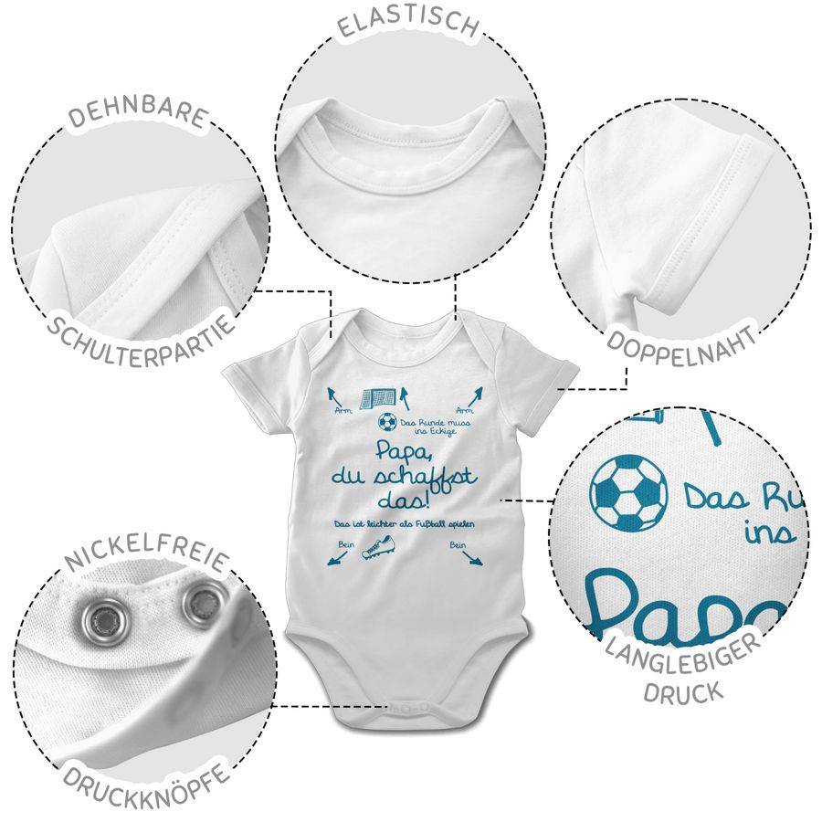 Shirtracer Papa du schaffst das Fußball Junge: T-Shirt Gym Bag Shirtracer Bis zu 50% Rabatt