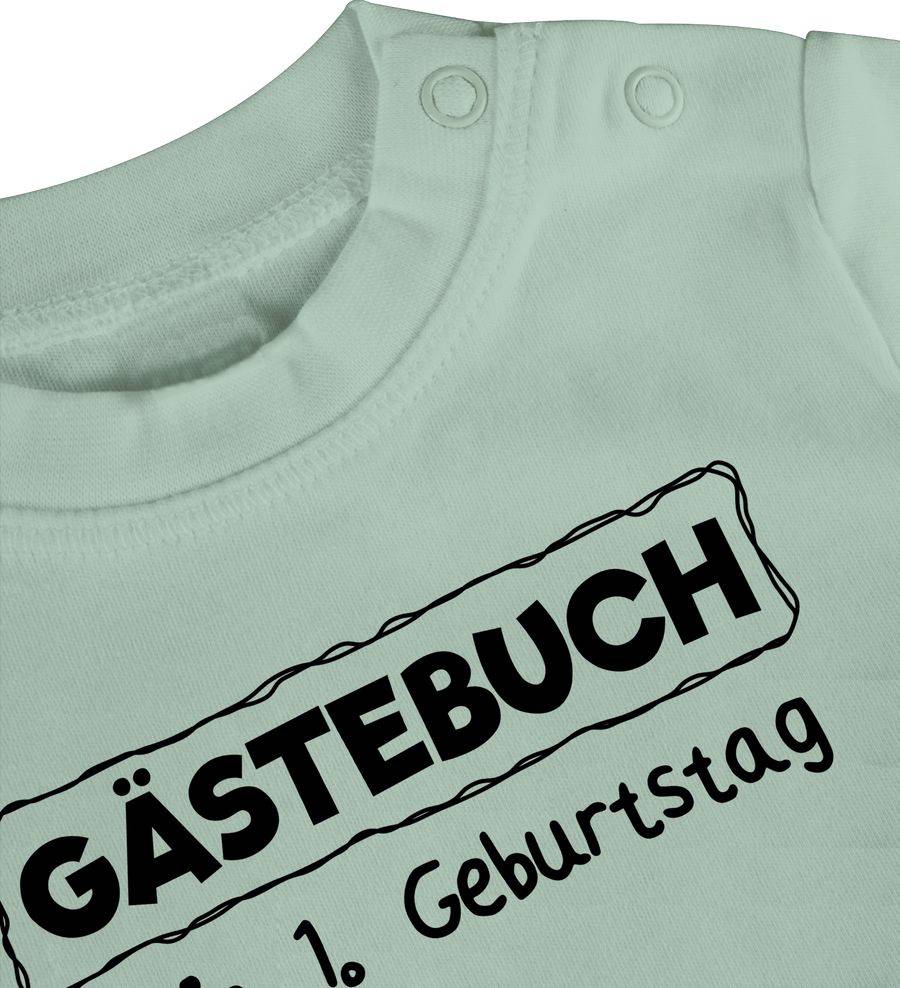 Shirtracer Gästebuch Mein erster Geburtstag schwarz Shirts & Mehr Shirtracer Discount Store für neue Produkte