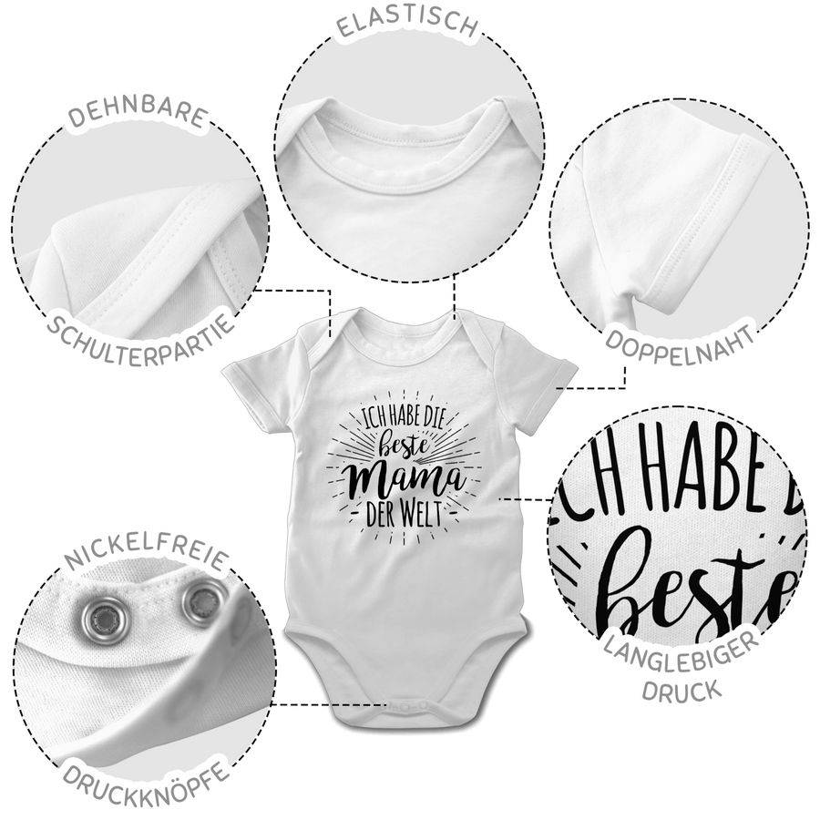 Shirtracer Ich habe die beste Mama der Welt Shirts & Mehr Shirtracer Fabrikladen