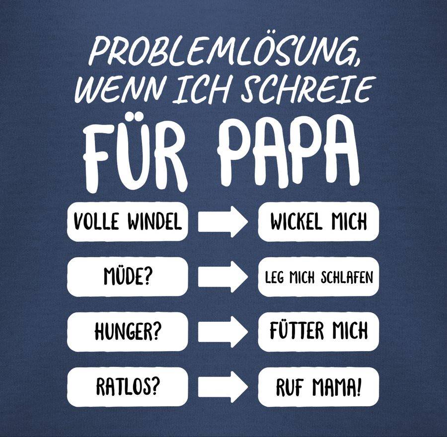 Shirtracer Problemlösung wenn ich schreie für Papa weiß Shirts & Mehr Shirtracer Black Friday Preise