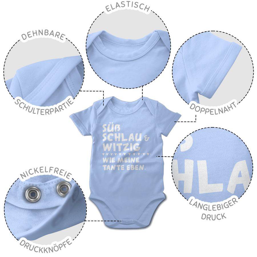 Shirtracer Süß schlau und witzig - wie meine Tante eben - Weiß Shirts & Mehr Shirtracer Im Verkauf