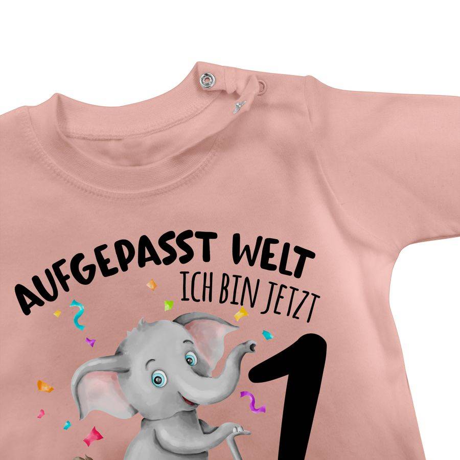 Shirtracer Ich bin jetzt 1 - Aufgepasst Welt: Tshirt Gym Bag Shirtracer Auslauf
