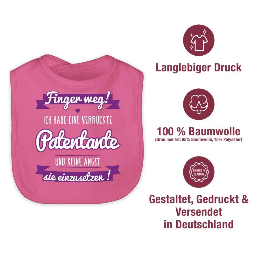 Shirtracer Ich habe eine verrückte Patentante lila Shirts & Mehr Shirtracer Fabrikpreis
