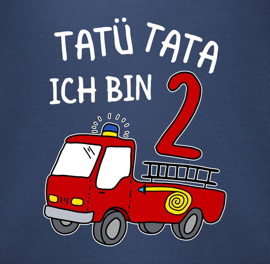 Shirtracer Tatü Tata Ich bin zwei Feuerwehrauto Shirts & Mehr Shirtracer Sonderangebot