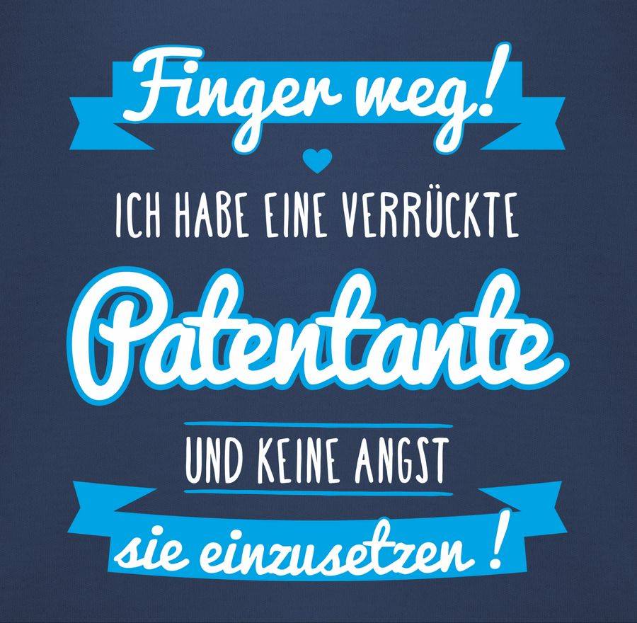 Shirtracer Ich habe eine verrückte Patentante blau: T-Shirt Turnbeutel Shirtracer Flash Sale
