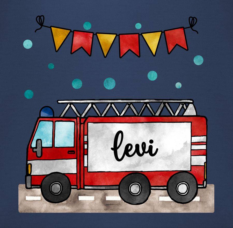 Shirtracer Feuerwehrauto - Geschenk: Tshirt Turnbeutel Shirtracer Bestseller