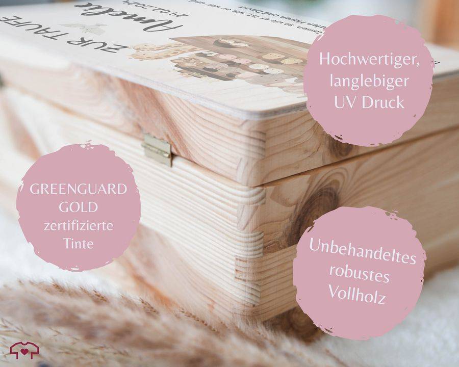 Shirtracer Zur Taufe mit Spruch Arche Noah Erinnerungskiste Taufe Shirtracer Saisonale Angebote