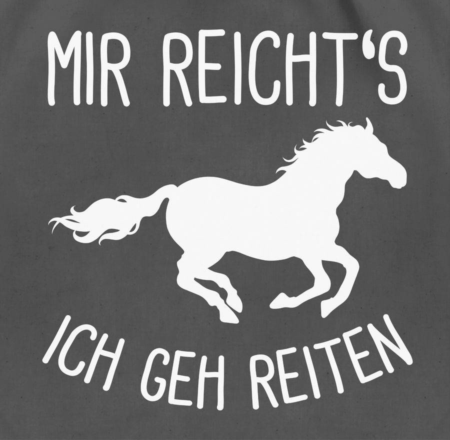 Shirtracer Mir reichts ich geh Reiten mit Pferd: T-Shirt Gym Bag Shirtracer Riesige Ersparnisse