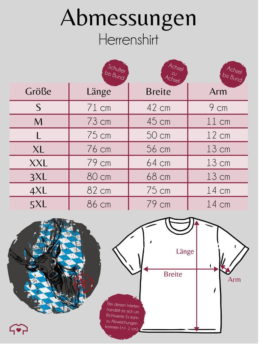 Shirtracer Hirsch mit bayrischem Muster Shirts & Mehr Shirtracer Bis zu 60% Rabatt