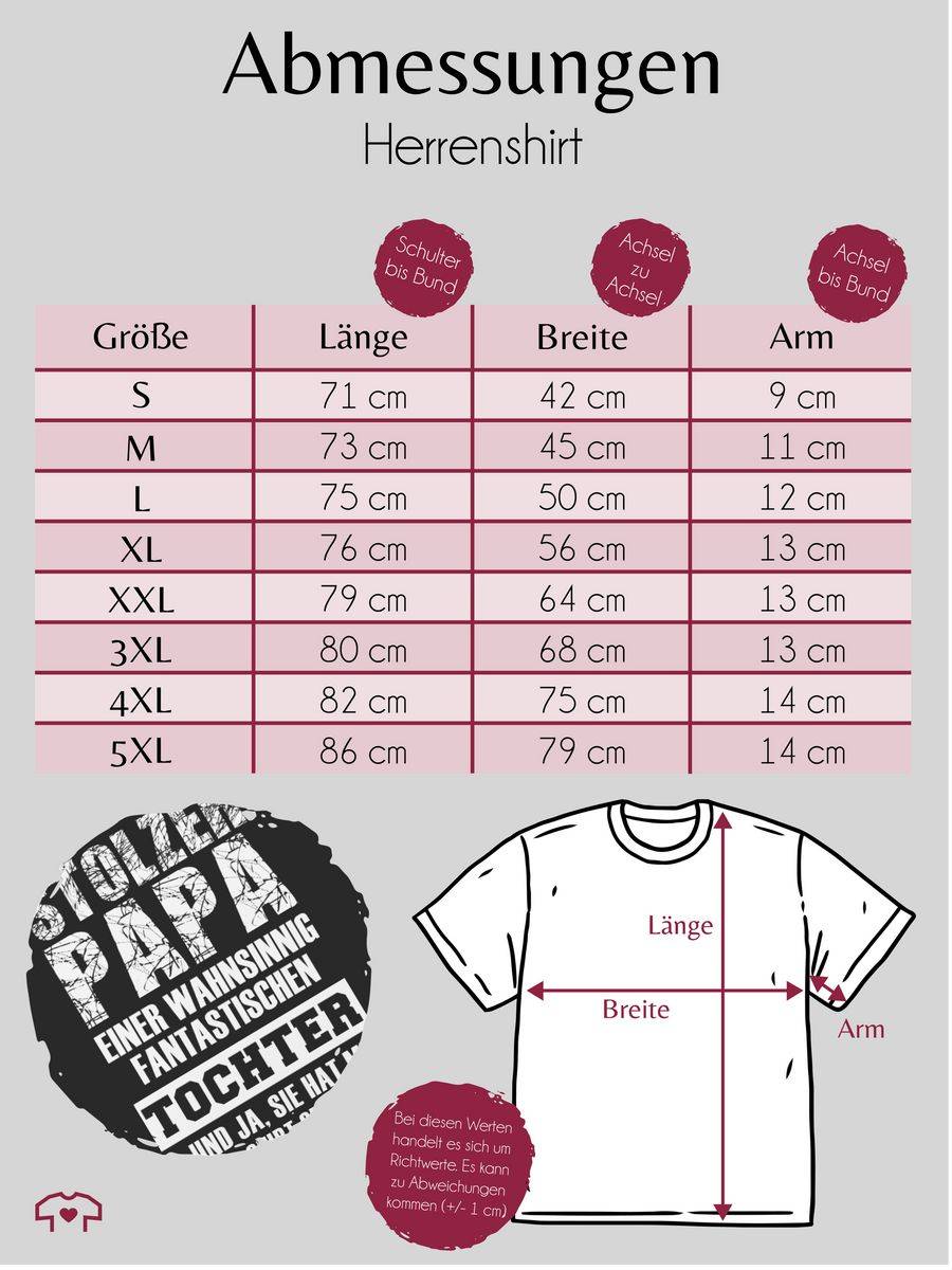 Shirtracer Stolzer Papa Fantastischen Tochter Shirts & Mehr Shirtracer zollfrei