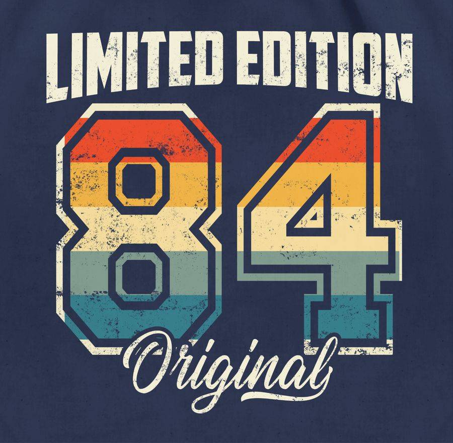 Shirtracer Limited Edition 1984 Original Vierzigster: T-Shirt Turnbeutel Shirtracer Verkauf
