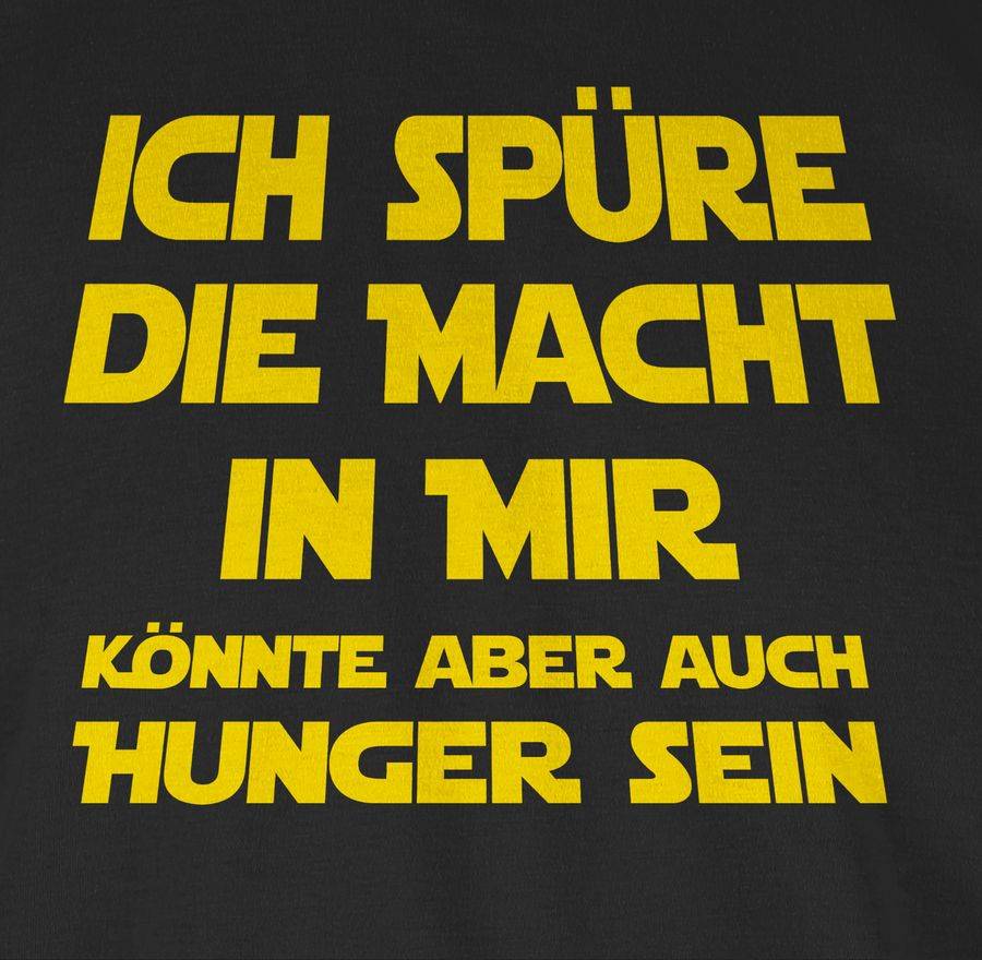 Shirtracer Ich spüre die Macht in mir Könnte aber auch Hunger sein: Tshirt Gym Bag Shirtracer Exklusivangebot