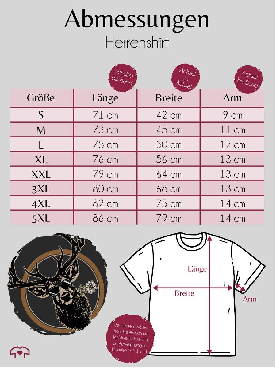 Shirtracer Cooler Hirsch Hirschgeweih Jäger Shirts & Mehr Shirtracer Super Sparpreis