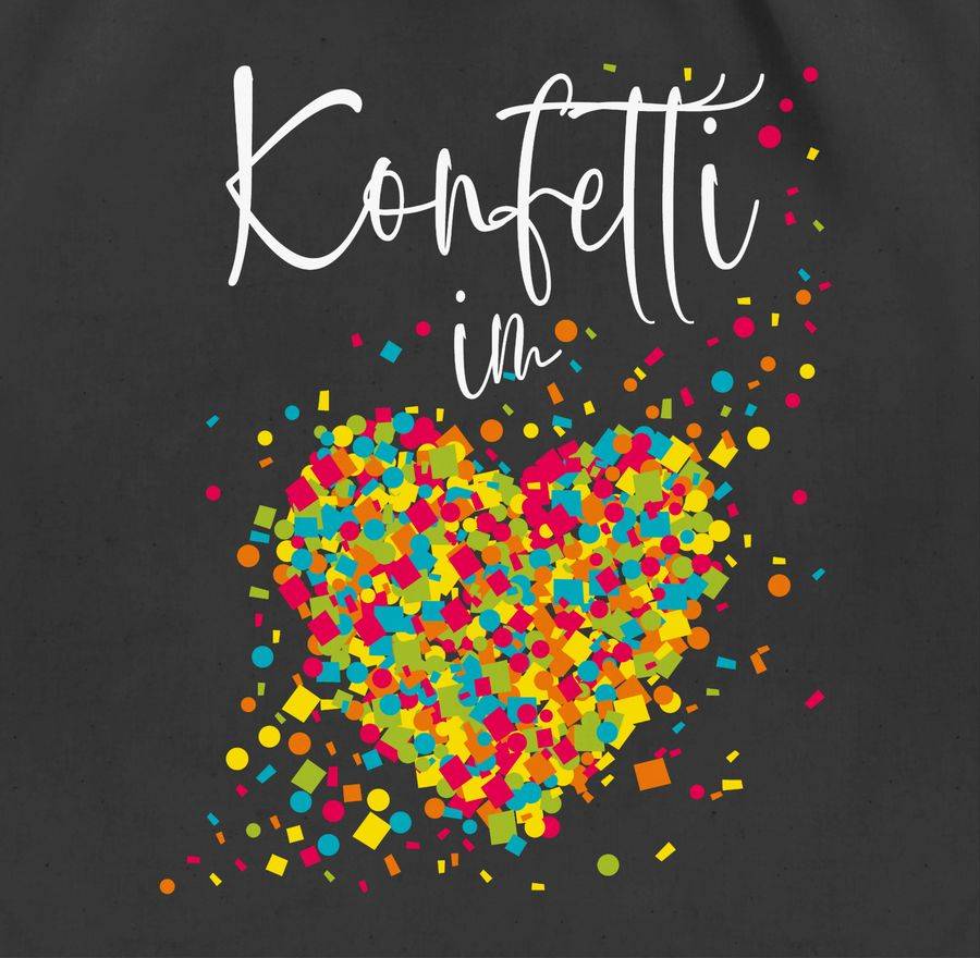 Shirtracer Konfetti im Herzen Kalligrafie - weiß Shirts & Mehr Shirtracer JETZT KAUFEN
