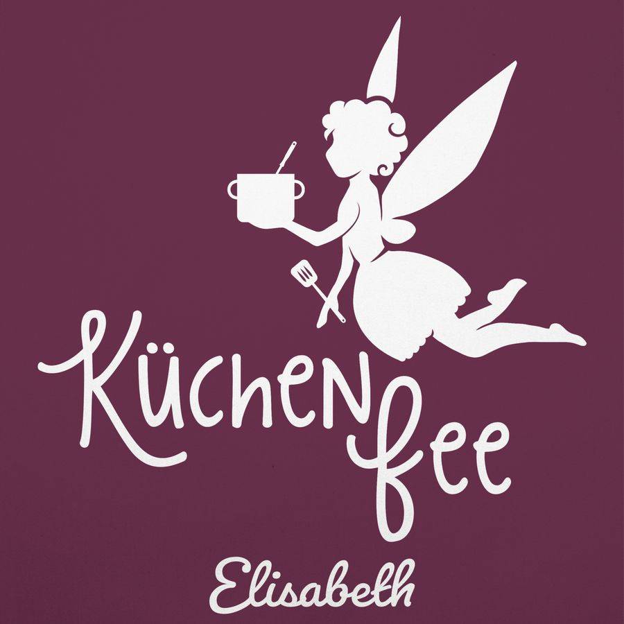 Shirtracer Küchenfee mit Name: Tshirt Turnbeutel Shirtracer Fabrikladen