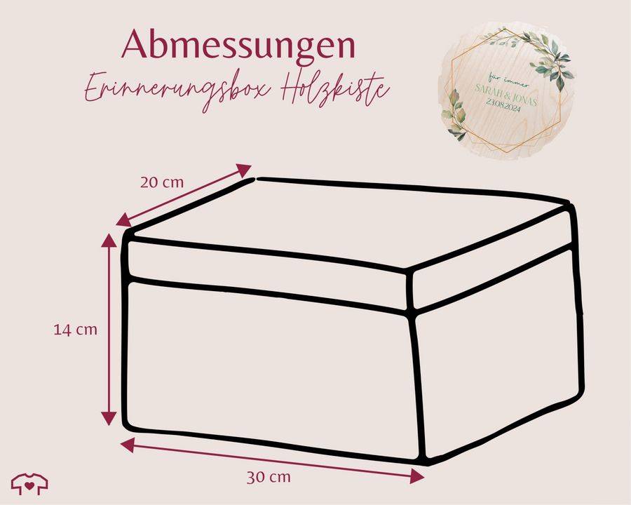 Shirtracer Für immer Hochzeit Box für Geldgeschenke Box für Karten Hochzeit Erinnerun Shirtracer Black Friday Preise