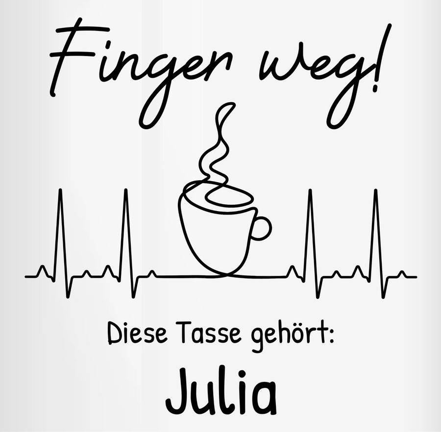 Shirtracer Finger weg diese Tasse gehört Shirts & Mehr Shirtracer Im Verkauf