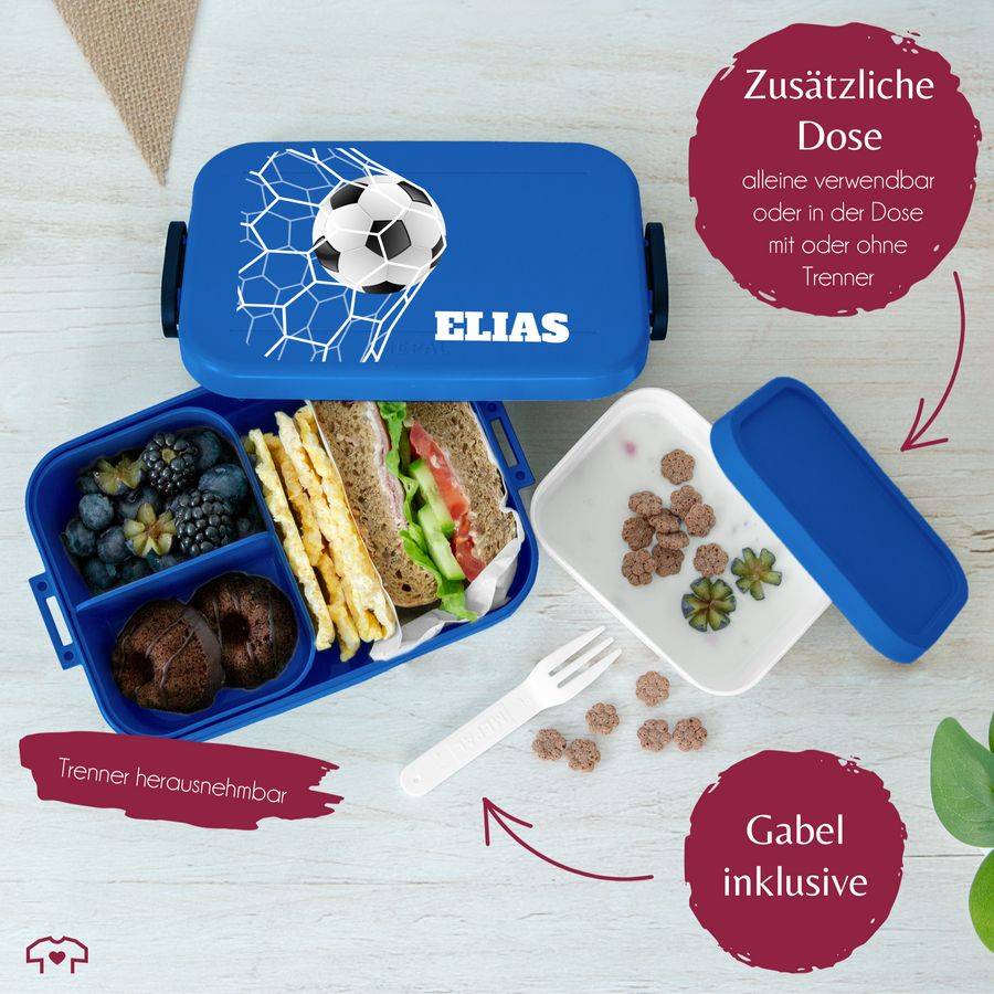 Shirtracer Fußball Brotdose Personalisiert Kleine Geschenke für Fußballfans Fußballgesc Shirtracer Saisonschlussverkauf