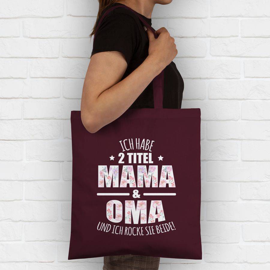 Shirtracer Ich habe 2 Titel Mama & Oma und ich rocke sie beide! - Blumen Shirts & Mehr Shirtracer Weihnachtsangebot