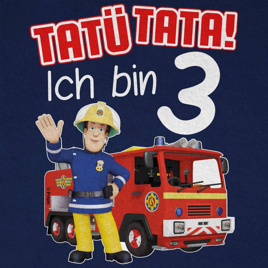 Shirtracer Tatü Tata! Ich bin 3 - rot: Tshirt Turnbeutel Shirtracer Heißer Verkauf