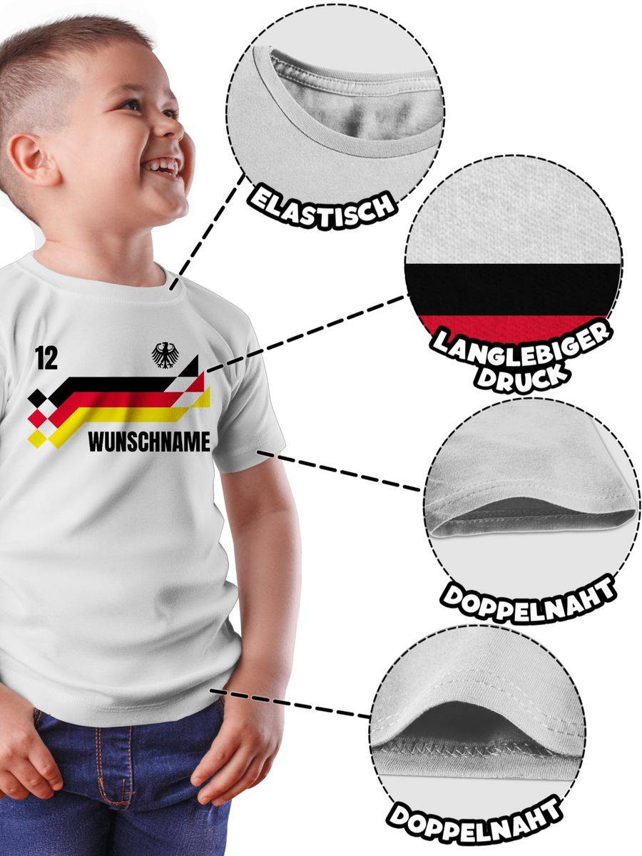 Shirtracer Deutschland Trikot mit Name und Nummer Germany: Tshirt Rucksack Shirtracer Online Outlet