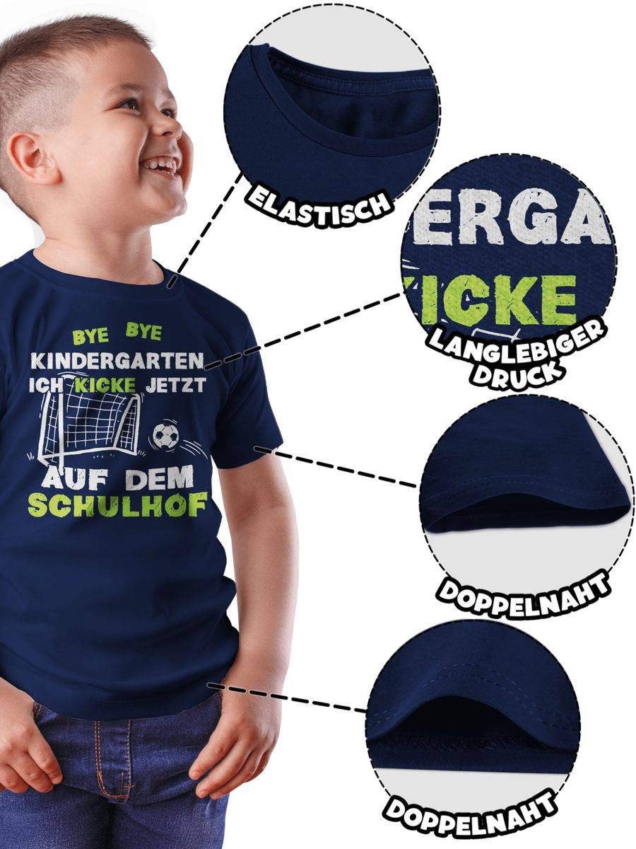 Shirtracer Bye Bye Kindergarten Einschulung Fußball Shirts & Mehr Shirtracer Saisonale Angebote
