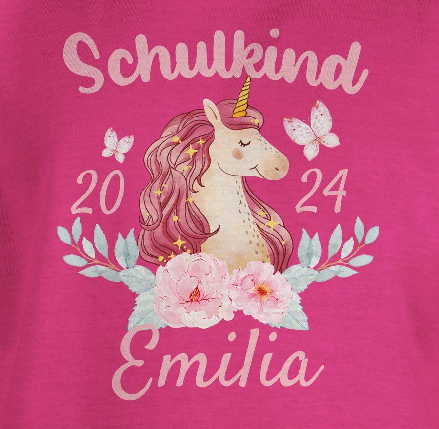 Shirtracer Schulkind Einhorn 2024 Shirts & Mehr Shirtracer Super Sparpreis