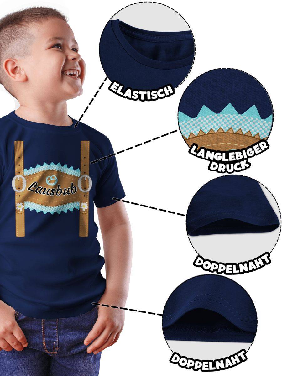 Shirtracer Lausbub Lederhose: T-Shirt Rucksack Shirtracer Fabrikladen