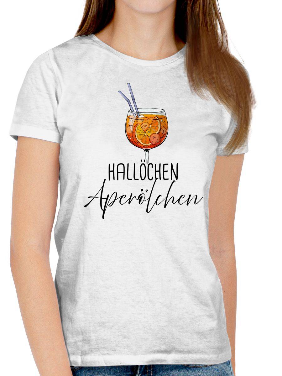 Shirtracer Hallöchen Aperölchen Aperol Spritz Mädelsabend Shirts & Mehr Shirtracer 2025