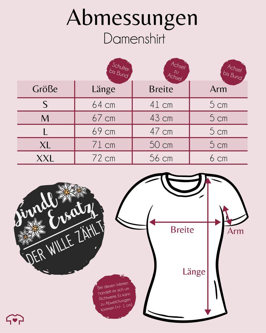 Shirtracer Dirndl Ersatz der Wille zählt - weiß Shirts & Mehr Shirtracer Outlet