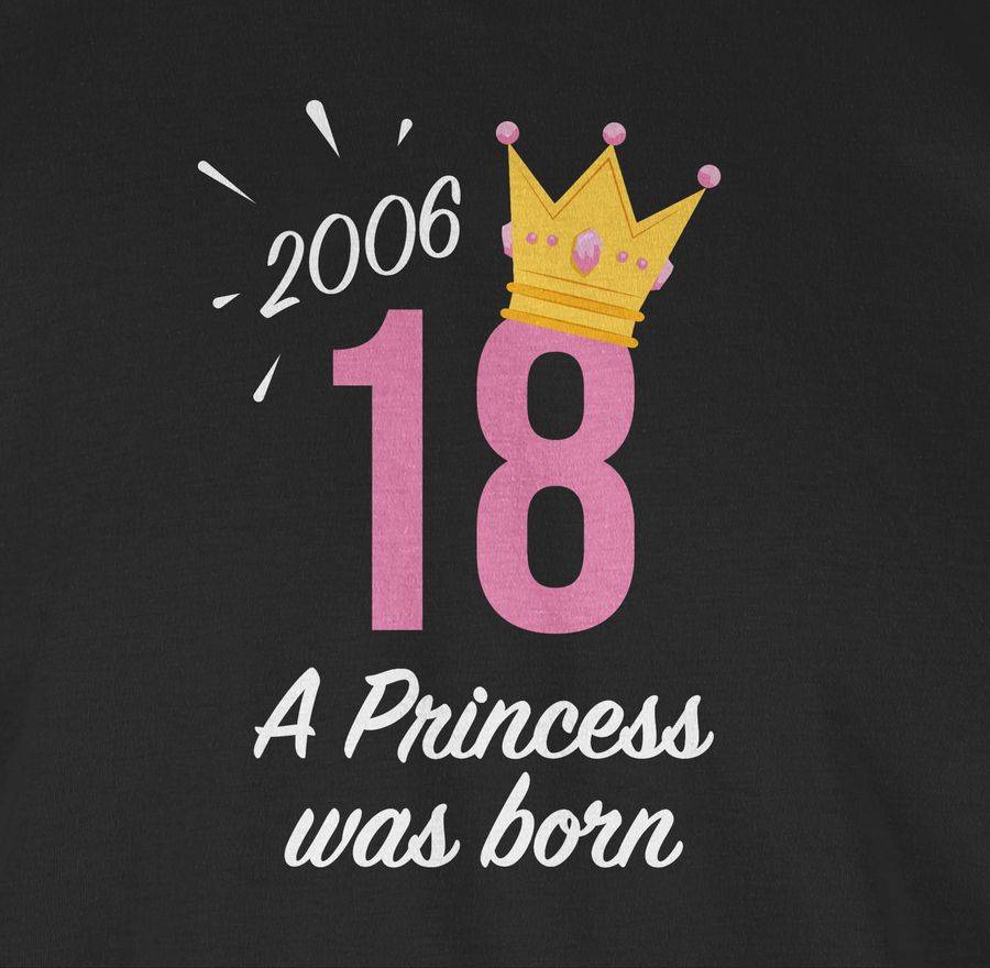 Shirtracer Achtzehnter Geburtstag Mädchen Princess 2006: T-Shirt Turnbeutel Shirtracer Angebote
