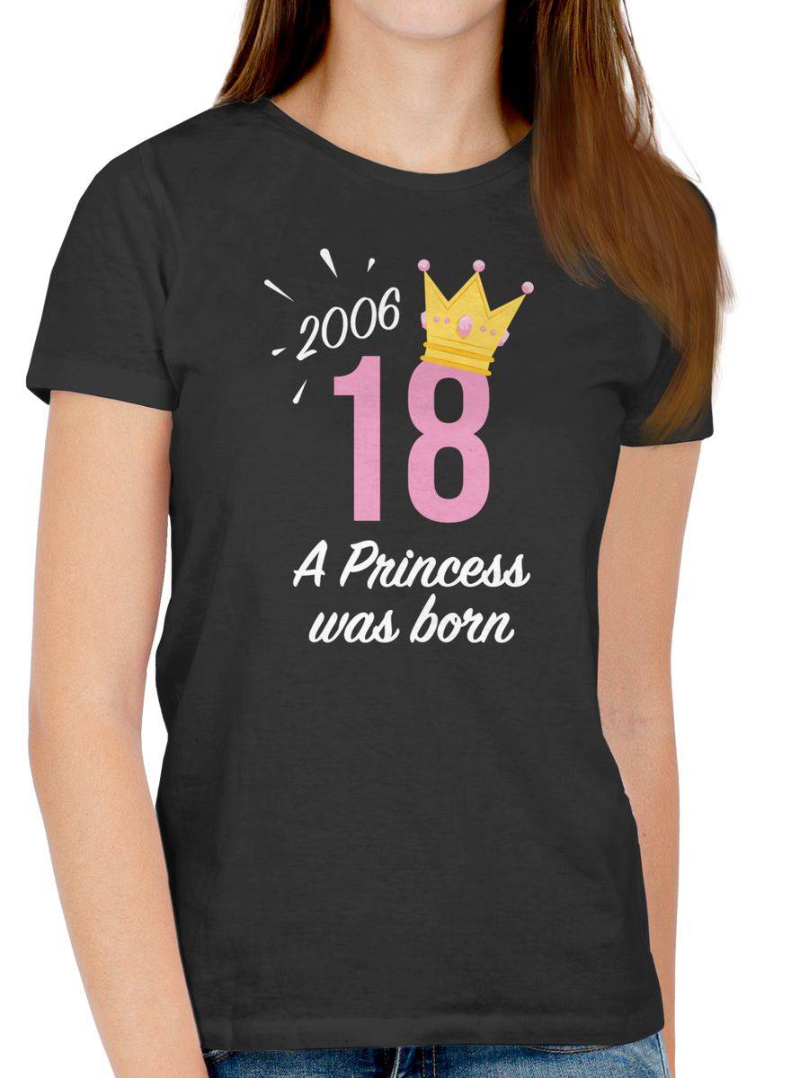 Shirtracer Achtzehnter Geburtstag Mädchen Princess 2006: T-Shirt Turnbeutel Shirtracer Angebote