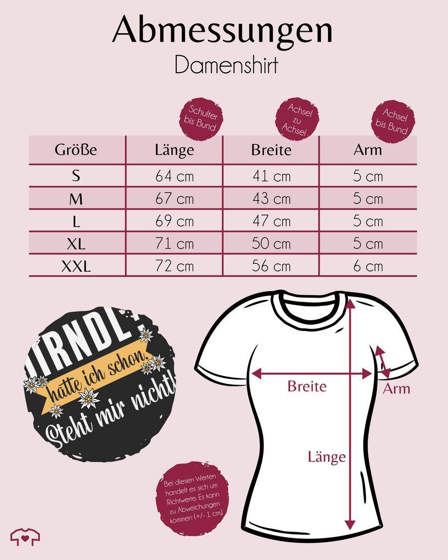 Shirtracer Dirndl - hatte ich schon steht mir nicht Shirts & Mehr Shirtracer Fabrik Onlineshop