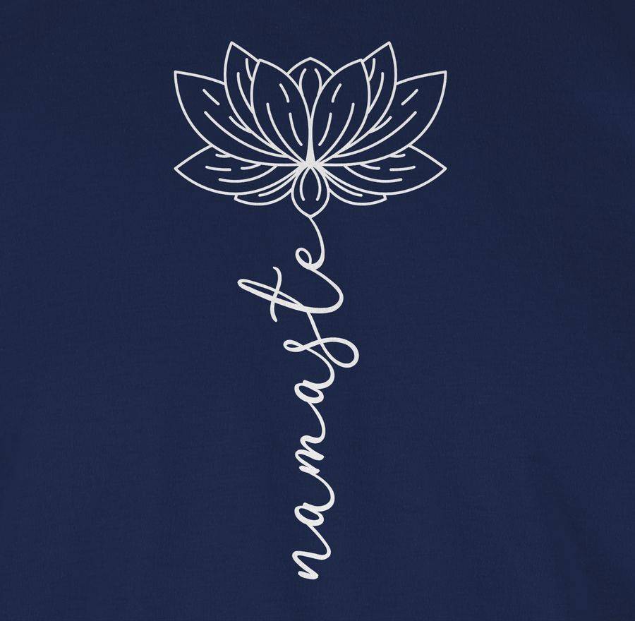 Shirtracer Namaste Lotusblüte weiß: Tshirt Rucksack Shirtracer Preisnachlass