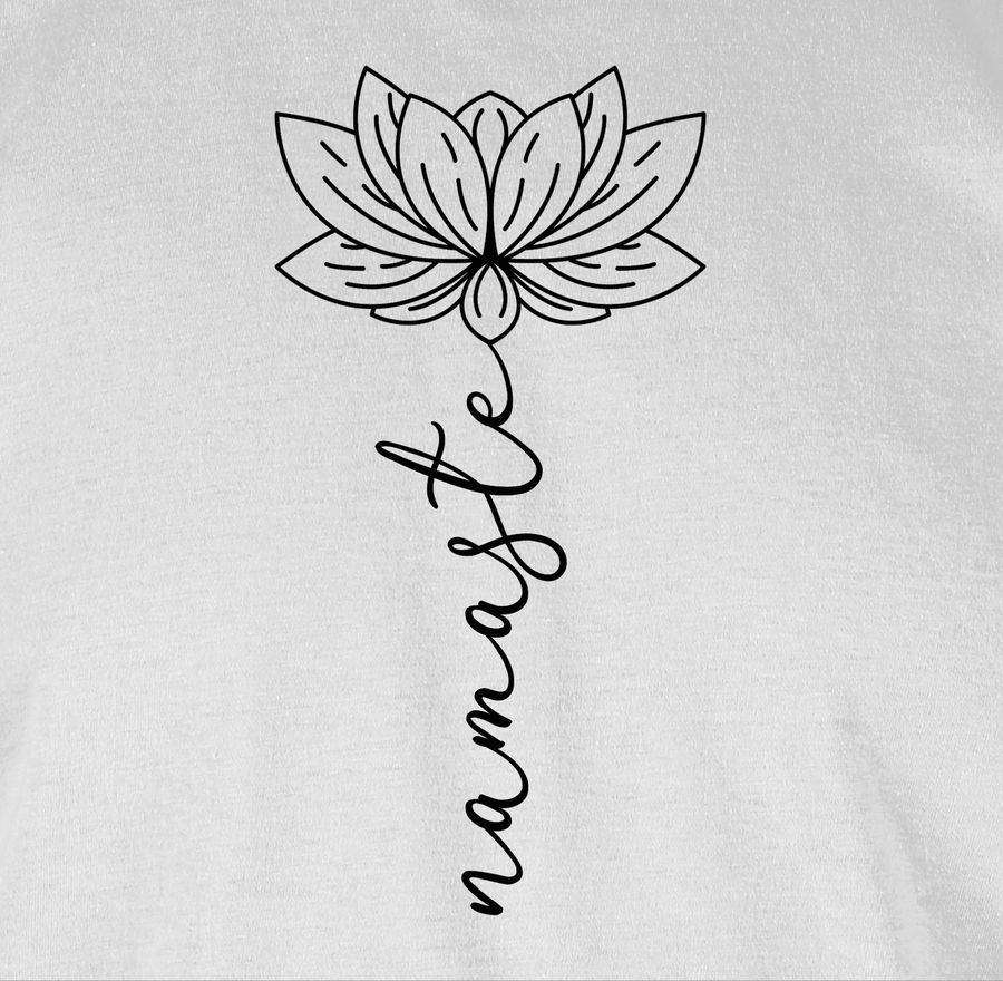 Shirtracer Namaste Lotusblüte: Tshirt Rucksack Shirtracer Saisonschlussverkauf