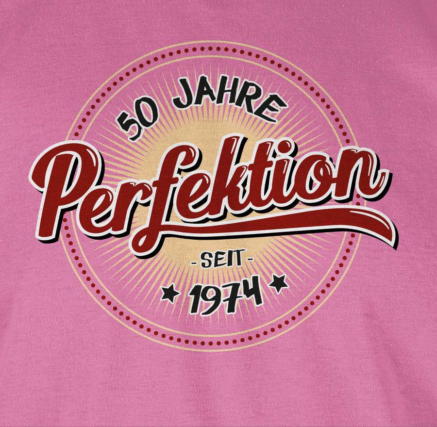 Shirtracer Fünfzig Jahre Perfektion 1974 I Shirts & Mehr Shirtracer Black Friday