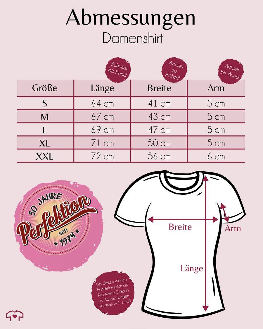Shirtracer Fünfzig Jahre Perfektion 1974 I Shirts & Mehr Shirtracer Black Friday
