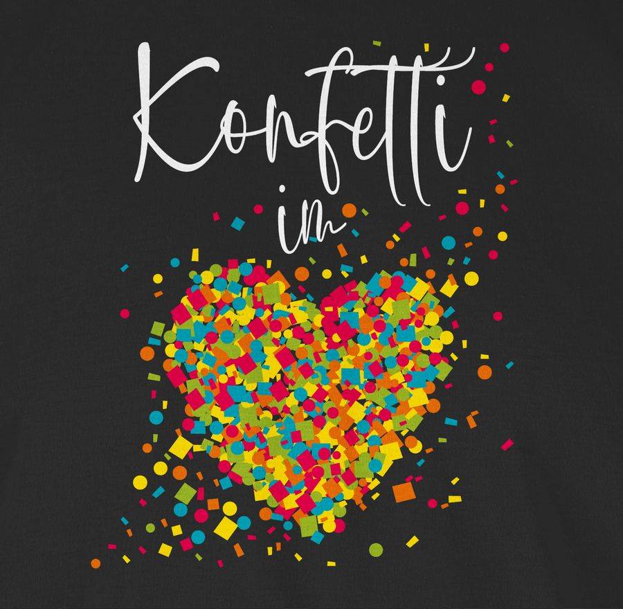 Shirtracer Konfetti im Herzen Kalligrafie - weiß Shirts & Mehr Shirtracer Heißer Verkauf