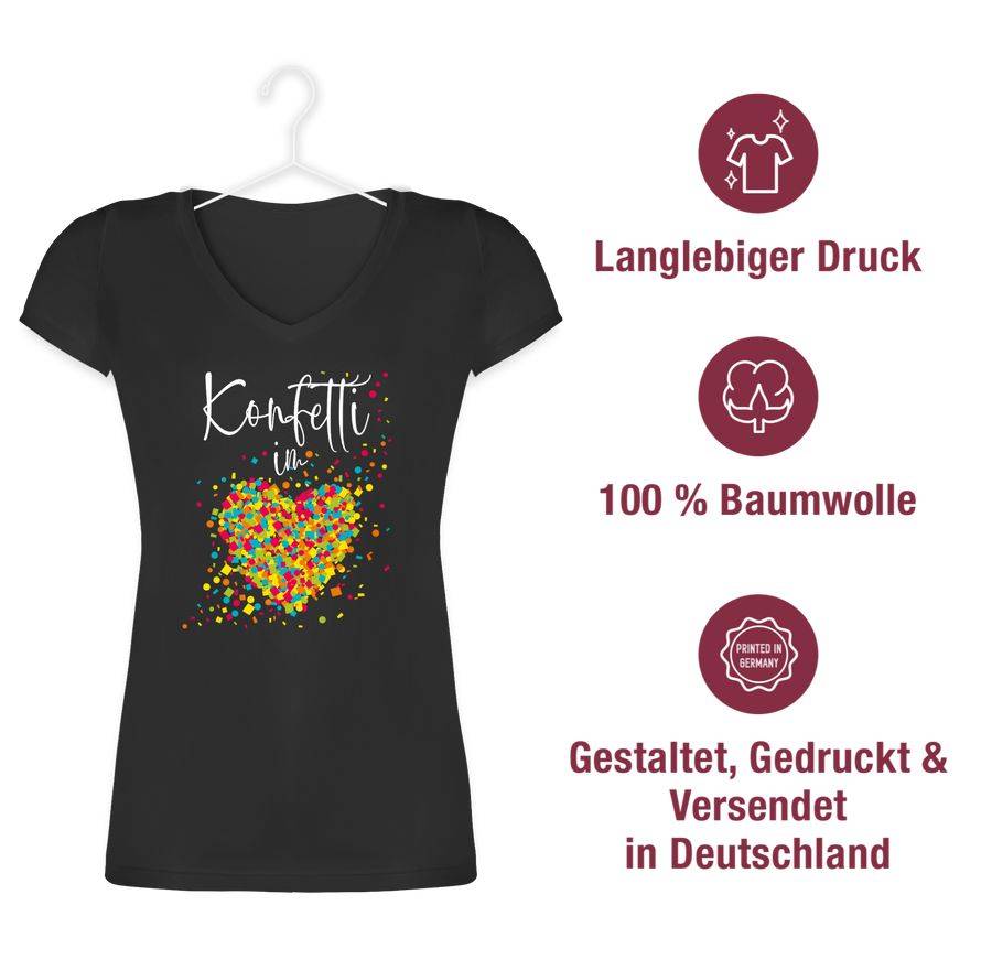 Shirtracer Konfetti im Herzen Kalligrafie - weiß Shirts & Mehr Shirtracer Heißer Verkauf