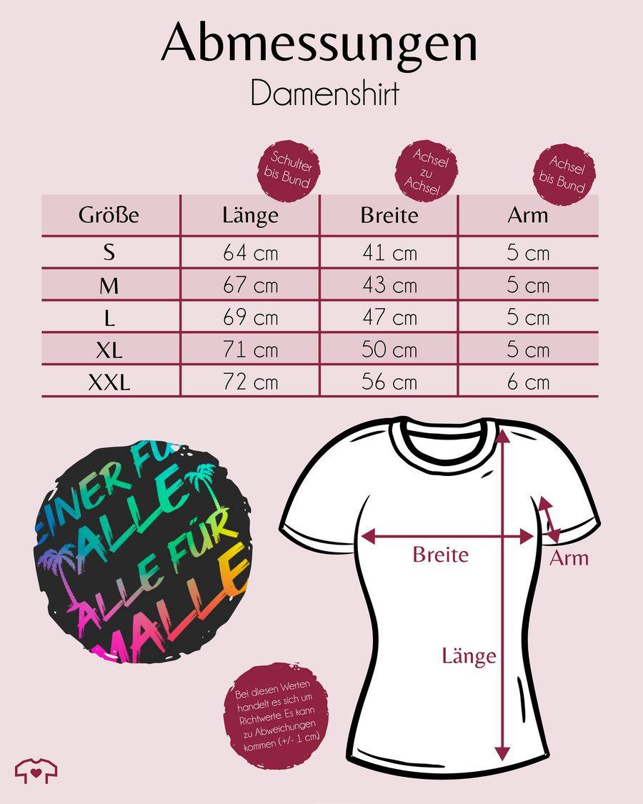Shirtracer Malle für Alle - Einer für alle Alle für Malle: Tshirt Turnbeutel Shirtracer Bestseller