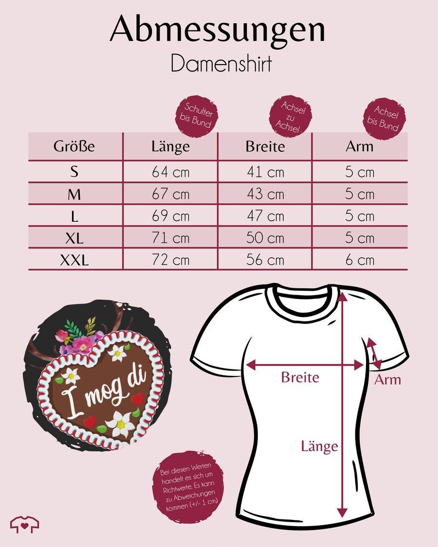 Shirtracer Lebkuchenherz I mog di mit Geweih und Blumen Shirts & Mehr Shirtracer Tägliche Deals