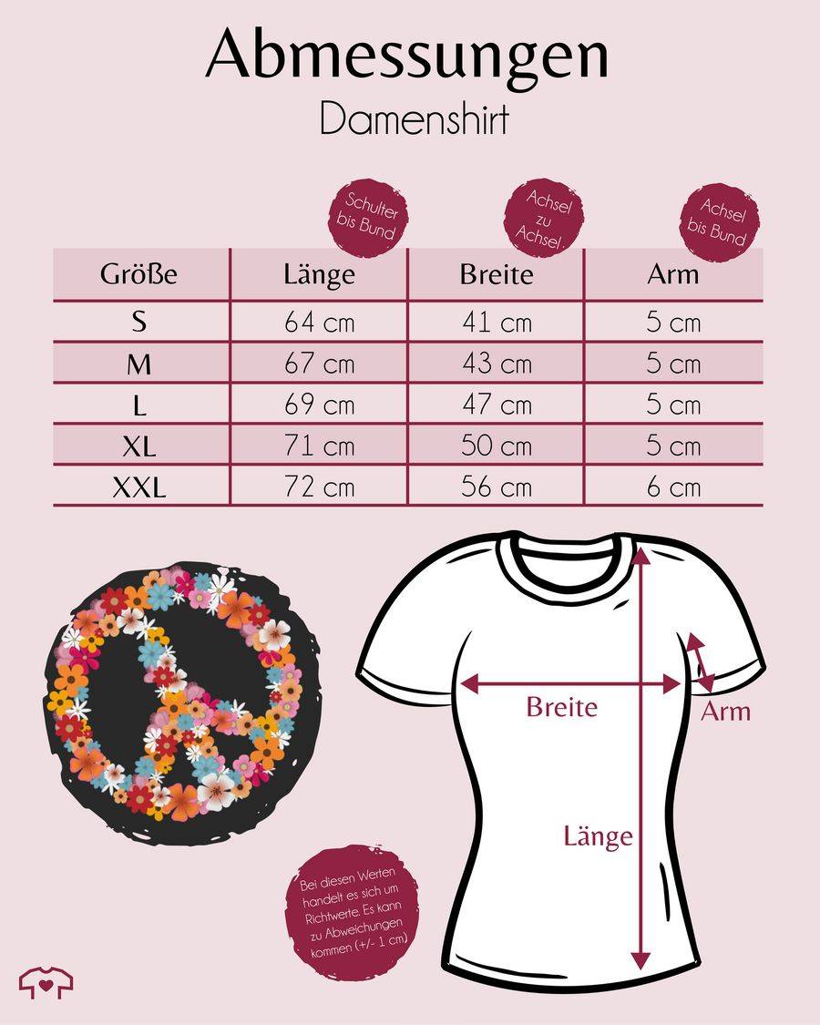 Shirtracer Peace Flower Power: T-Shirt Turnbeutel Shirtracer Tiefpreis
